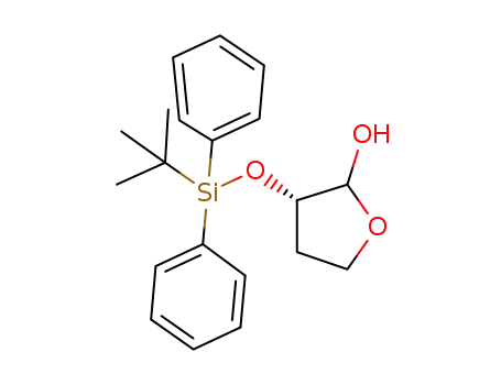 Molecular Structure of 220351-85-9 ((2RS,3S)-3-[[(1,1-dimethylethyl)diphenylsilyl]oxy]tetrahydro-2-furanol)
