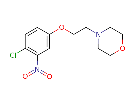 Molecular Structure of 223442-48-6 (4-(2-(4-chloro-3-nitrophenoxy)ethyl)morpholine)