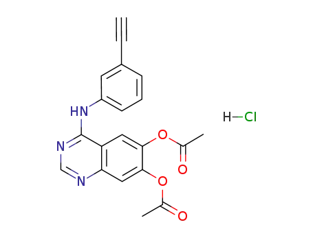 N-(3-ethynylphenyl)-6,7-diacetoxy-4-quinazolinamine hydrochloride