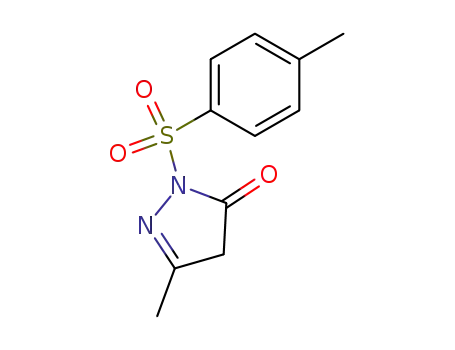 Molecular Structure of 74467-58-6 (3-methyl-1-tosyl-1H-pyrazol-5(4H)-one)