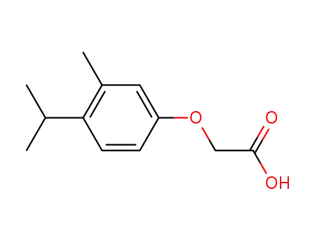 Molecular Structure of 105401-43-2 ((4-ISOPROPYL-3-METHYL-PHENOXY)-ACETIC ACID)