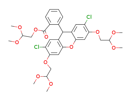 2-[3,6-bis-(2,2-dimethoxyethoxy)-2,7-dichloro-9H-xanthen-9-yl]benzoic acid 2,2-dimethoxyethyl ester