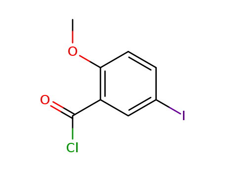 Molecular Structure of 115860-69-0 (Benzoyl chloride, 5-iodo-2-methoxy-)
