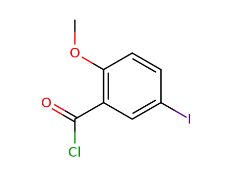 Molecular Structure of 115860-69-0 (Benzoyl chloride, 5-iodo-2-methoxy-)