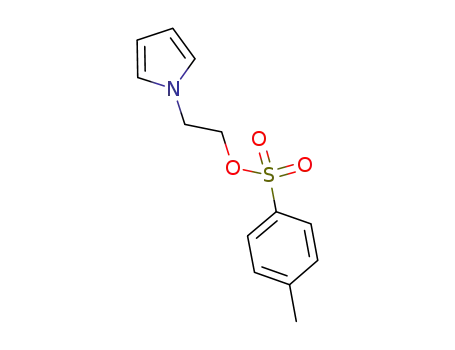 Molecular Structure of 104104-92-9 (toluene-4-sulfonic acid-2-pyrrol-1-yl-ethyl ester)