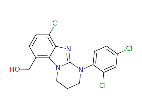 [9-chloro-1-(2,4-dichlorophenyl)-1,2,3,4-tetrahydropyrimido[1,2-a]benzimidazol-6-yl]methanol