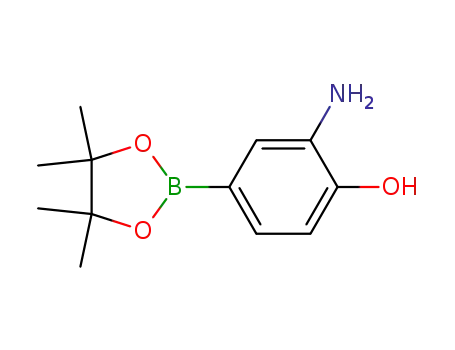 Molecular Structure of 760990-10-1 (3-Amino-4-hydroxyphenylboronic acid pinacol ester)