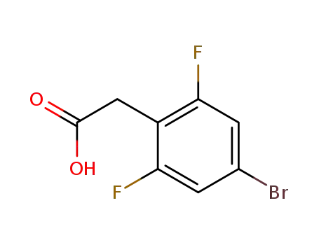 Molecular Structure of 537033-54-8 (4-Bromo-2,6-difluorophenylacetic acid)