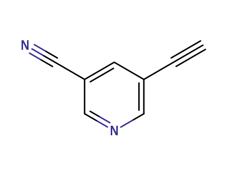 Molecular Structure of 152803-05-9 (3-Pyridinecarbonitrile, 5-ethynyl- (9CI))