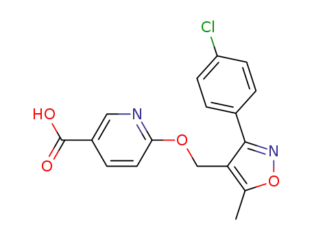 6-[3-(4-chloro-phenyl)-5-methyl-isoxazol-4-ylmethoxy]-nicotinic acid