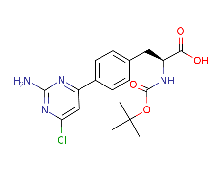 (S)-3-[4-(2-Amino-6-chloropyrimidin-4-yl)phenyl]-2-[(tert-butoxycarbonyl)amino]propionic acid