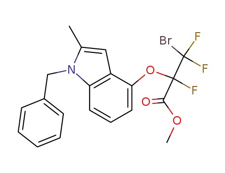 Methyl 2-(1-benzyl-2-methyl-1H-indol-4-yloxy)-3-bromo-2,3,3-trifluoropropanoate