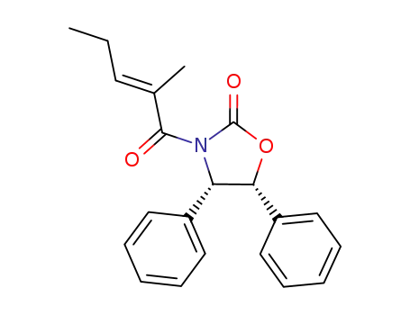 (4S,5R)-3-((E)-2-methyl-pent-2-enoyl)-4,5-diphenyl-oxazolidin-2-one