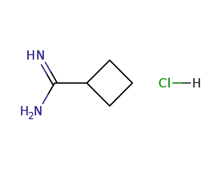 Molecular Structure of 71690-89-6 (CYCLOBUTANECARBOXAMIDINE HYDROCHLORIDE)