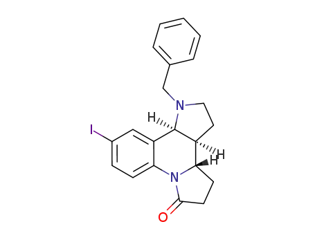 (3aS,3bS,11bS)-10-iodo-1,2,3,3a,4,5,11b-octahydro-1-(phenylmethyl)-6H-dipyrrolo[1,2-a:3’,2’-c]-quinolin-6-one