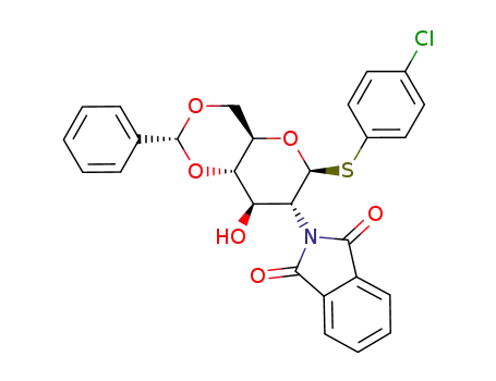 4-chlorophenyl 4,6-O-benzylidene-2-deoxy-2-phthalimido-1-thio-β-D-glucopyranoside
