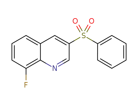 Quinoline, 8-fluoro-3-(phenylsulfonyl)-