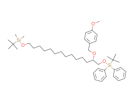 (2S)-14-(t-butyldimethylsiloxy)-1-(t-butyldiphenylsiloxy)-2-(p-methoxybenzyloxy)tetradecane