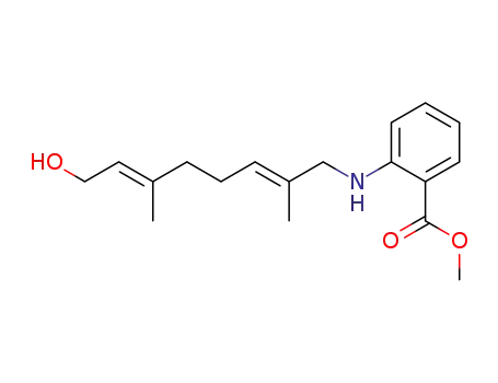 Benzoic acid,
2-[[(2E,6E)-8-hydroxy-2,6-dimethyl-2,6-octadienyl]amino]-, methyl ester
