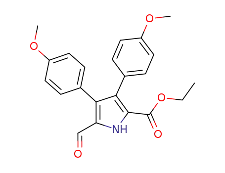 ethyl 5-formyl-3,4-bis(4-methoxyphenyl)pyrrole-2-carboxylate