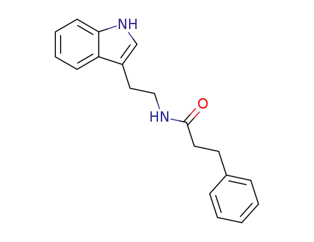 Molecular Structure of 21803-90-7 (N-(2-(1H-indol-3-yl)ethyl)-3-phenylpropanamide)