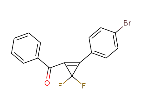 Molecular Structure of 882182-84-5 (phenyl 2,2-difluoro-3-(4-bromophenyl)cyclopropenyl ketone)