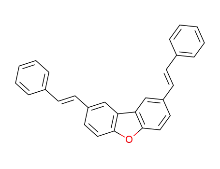 Molecular Structure of 107480-25-1 (2,8-bis(2-phenylvinyl)dibenzo[b,d]furan)