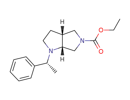 ethyl (3aR,6aR)-1-[(1R)-1-phenylethyl]-2,3,3a,4,6,6a-hexahydro-pyrrolo[3,2-c]pyrrole-5-carboxylate