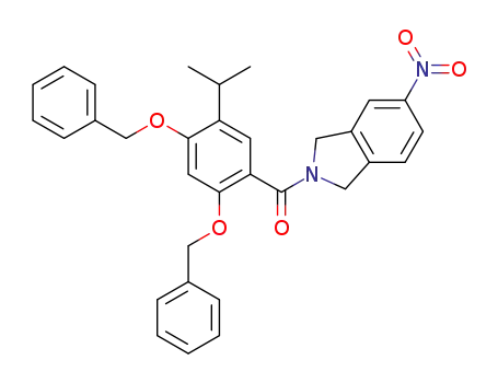 (2,4-bis(benzyloxy)-5-isopropylphenyl)(5-nitroisoindolin-2-yl)methanone