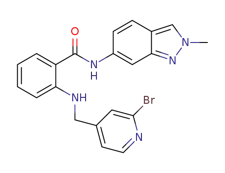 2-[(2-bromo-pyridin-4-ylmethyl)-amino]-N-(2-methyl-2H-indazol-6-yl)-benzamide