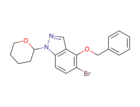 1H-Indazole, 5-bromo-4-(phenylmethoxy)-1-(tetrahydro-2H-pyran-2-yl)-