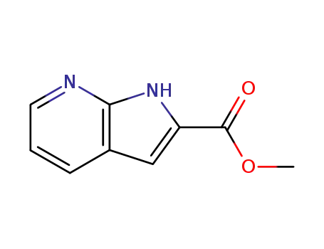 Molecular Structure of 394223-02-0 (1H-Pyrrolo[2,3-b]pyridine-2-carboxylic acid, methyl ester)