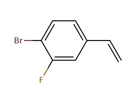 Molecular Structure of 916814-07-8 (1-bromo-4-ethenyl-2-fluorobenzene)
