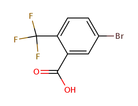 Molecular Structure of 654-97-7 (5-bromo-2-trifluoromethylbenzoic acid)