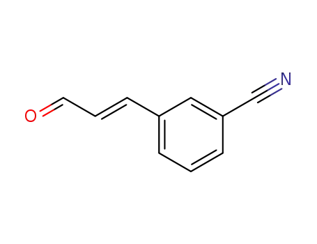 Molecular Structure of 98116-49-5 (Benzonitrile, 3-[(1E)-3-oxo-1-propenyl]-)