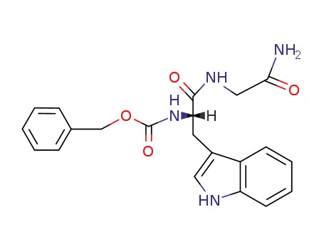 Molecular Structure of 68996-89-4 (Glycinamide, N-[(phenylmethoxy)carbonyl]-L-tryptophyl-)