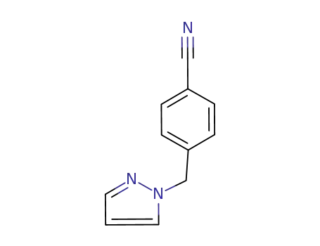 Molecular Structure of 179057-34-2 (4-(1H-PYRAZOL-1-YLMETHYL)BENZONITRILE)