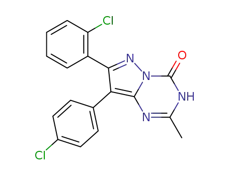 7-(2-chlorophenyl)-8-(4-chlorophenyl)-2-methylpyrazolo[1,5-a][1,3,5]triazin-4(3H)-one