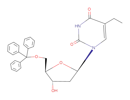 Uridine, 2'-deoxy-5-ethyl-5'-O-(triphenylmethyl)-