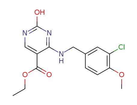 5-Pyrimidinecarboxylic acid,
4-[[(3-chloro-4-methoxyphenyl)methyl]amino]-1,2-dihydro-2-oxo-, ethyl
ester