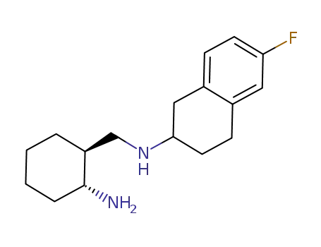 N-{[(1S,2R)-2-aminocyclohexyl]methyl}-(2RS)-6-fluoro-1,2,3,4-tetrahydronaphthalen-2-amine