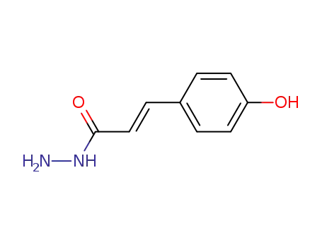 Molecular Structure of 90557-60-1 ((E)-3-(4-hydroxyphenyl)acryloylhydrazide)