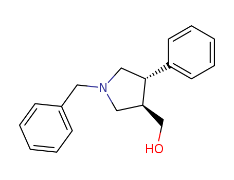 3-Pyrrolidinemethanol,4-phenyl-1-(phenylmethyl)-, (3R,4S)-