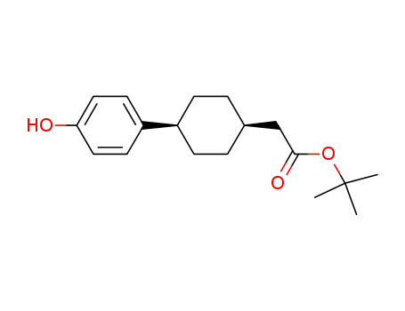 tert-butyl [cis-4-(4-hydroxyphenyl)cyclohexyl]acetate