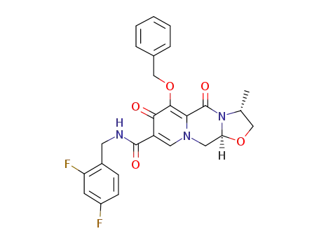 (3R,11aS)-N-[(2,4-difluorophenyl)methyl]-3-methyl-5,7-dioxo-6-[(phenylmethyl)oxy]-2,3,5,7,11,11a-hexahydro[1,3]oxazolo[3,2-a]pyrido[1,2-d]pyrazine-8-carboxamide