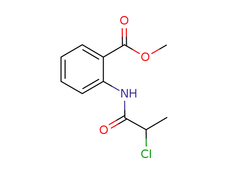 Benzoic acid, 2-[(2-chloro-1-oxopropyl)amino]-, methyl ester