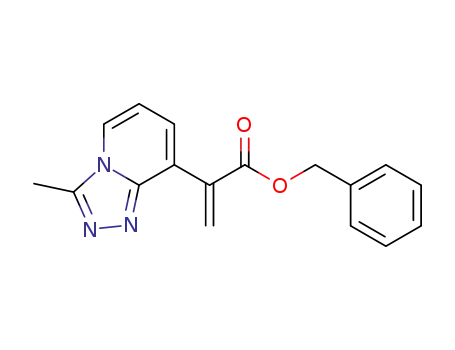 benzyl 2-(3-methyl-[1,2,4]triazolo[4,3-a]pyridin-8-yl)acrylate