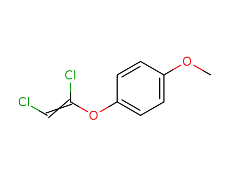 Molecular Structure of 1188296-81-2 (1-(1,2-dichloroethenyloxy)-4-methoxybenzene)