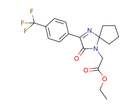 ethyl {2-oxo-3-[4-(trifluoromethyl)phenyl]-1,4-diazaspiro[4.4]non-3-en-1-yl}acetate