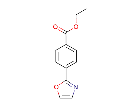 Molecular Structure of 1139705-32-0 (4-oxazol-2-yl-benzoic acid ethyl ester)
